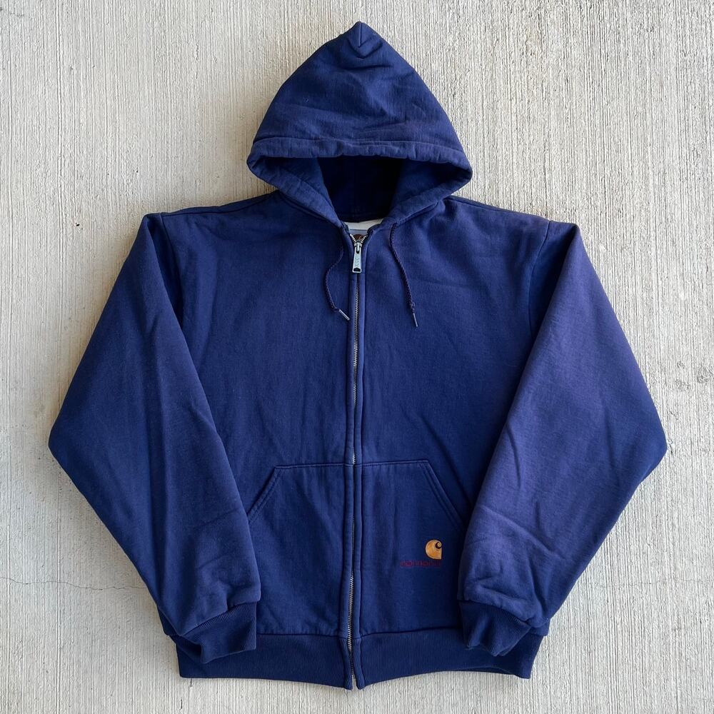 Carhartt K02 NVY blue hooded sweatshirt